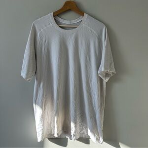 Lululemon Athletica Men's White Striped Shirt Size XL